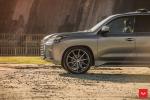 Lexus LX570 on Vossen Wheels (HF-3) (Nebula Gray Pearl) 2019 года